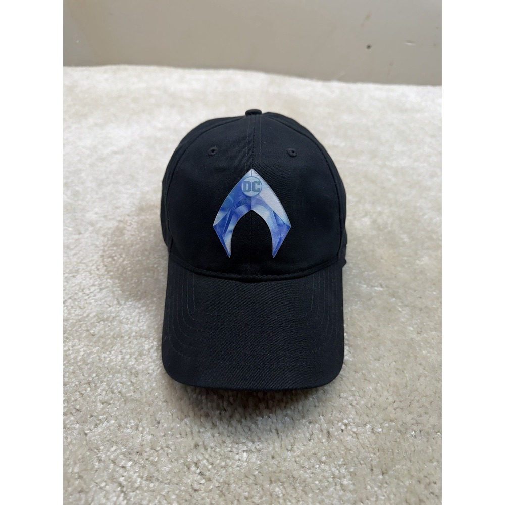 Aquaman DC Movie Premier Promo Hat Cap Strapback Black Jason Momoa